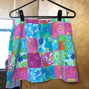 Vintage Lilly patchwork mini skirt